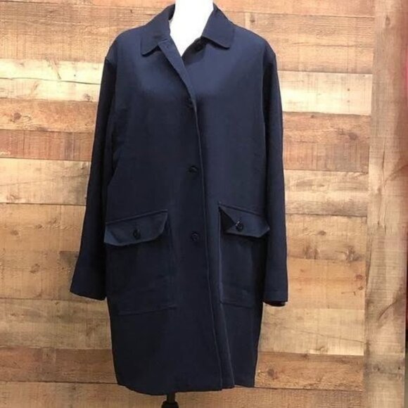 Women's Size Large W for London Fog Lined Trench Coat - Picture 2 of 6